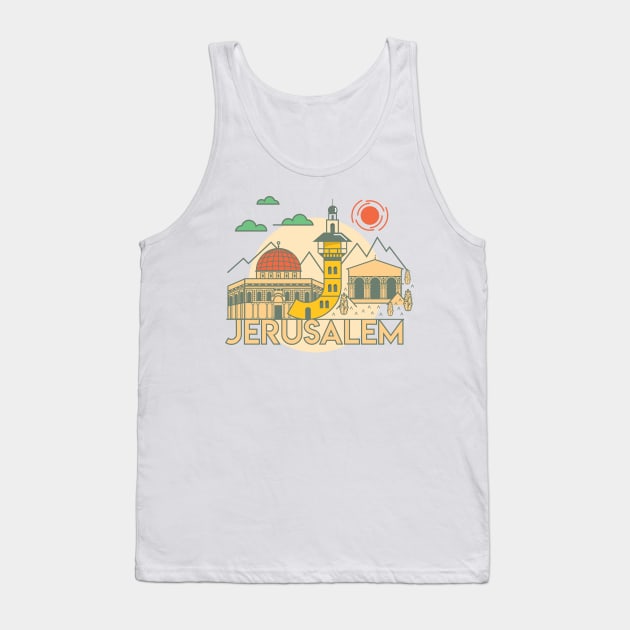 Jerusalem, Israel Tank Top by bybeck